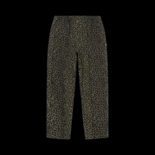 Stussy Leopard Beach Pant 'Olive'