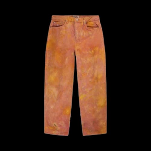 Stussy Wonderland Hand-Dyed Big Ol' Jeans 'Yellow/Pink'