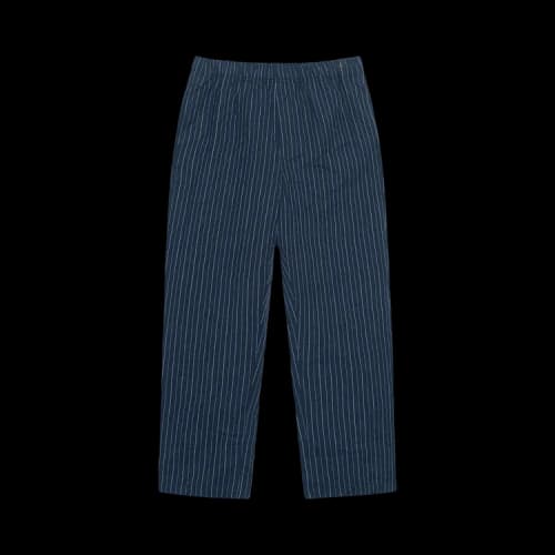 Stussy Wrinkled Stripe Beach Pant Navy