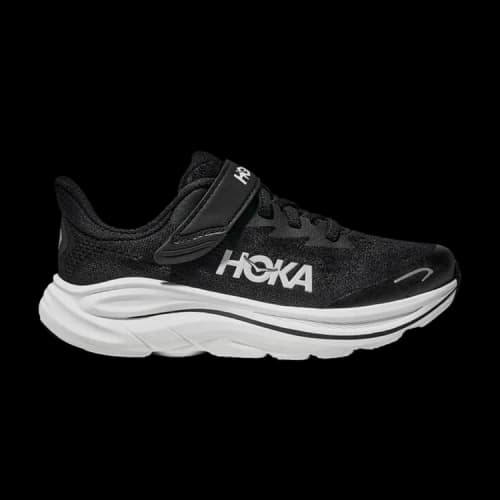 HOKA Clifton 10 Little Kids 'Black White'