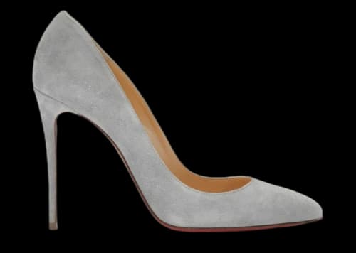 Christian Louboutin Pigalle 100mm Pump Dusty Blue Suede