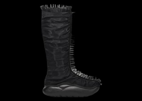 UGG Ruffle Boot Tall Collina Strada Black (Women's)