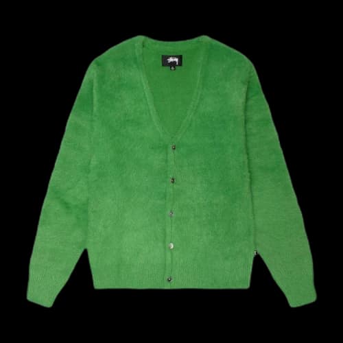 Stussy Shaggy Cardigan 'Moss'