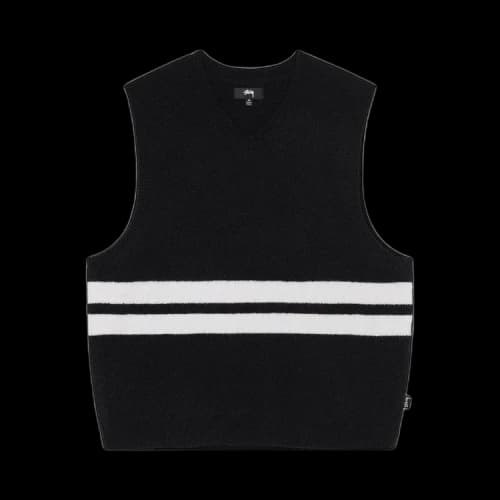 Stussy Brushed Mohair Vest 'Black'