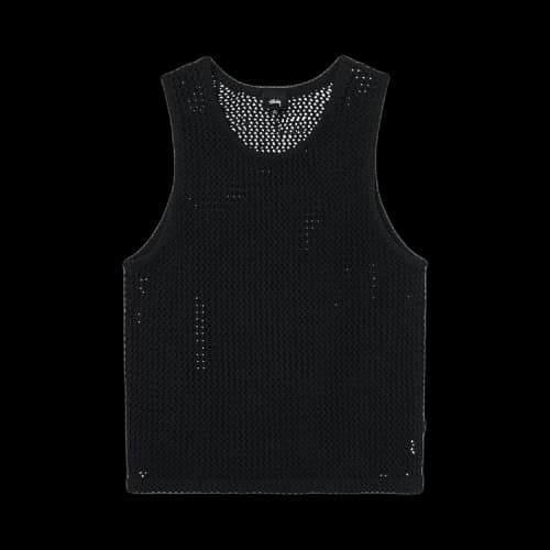 Stussy O'Dyed Mesh Tank 'Black'