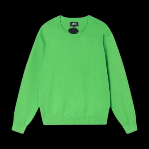 Stussy Bent Crown Knit Sweater Lime