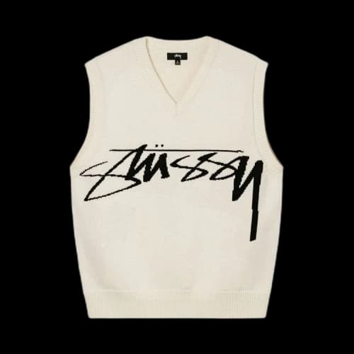 Stussy Sweater Vest 'Natural'
