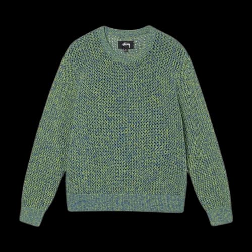 Stussy 2 Tone Loose Gauge Sweater 'Green'