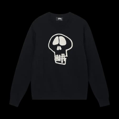 Stussy Skull Sweater 'Black'
