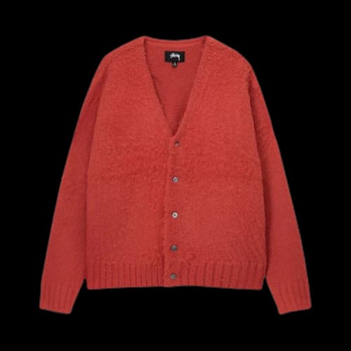 Stussy Brushed Cardigan 'Red'