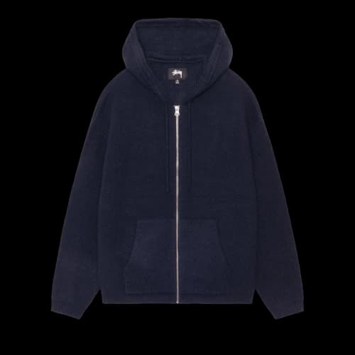 Stussy Hooded Zip Sweater 'Navy'