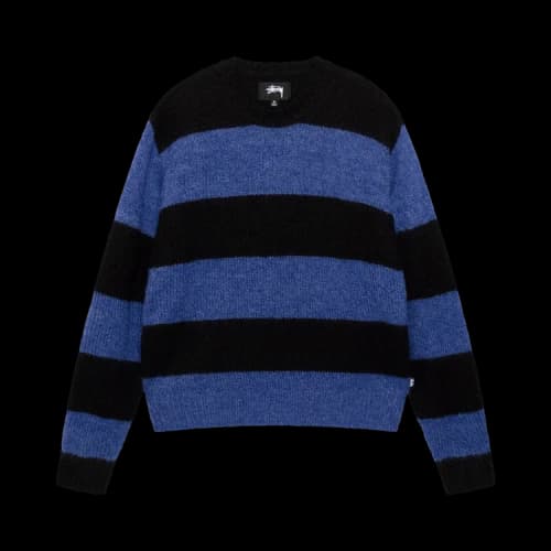 Stussy Big Stripe Crew 'Blue'