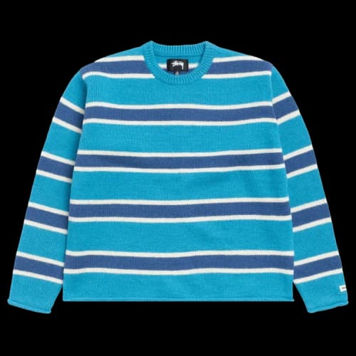 Stussy Striped Wool Sweater 'Blue'