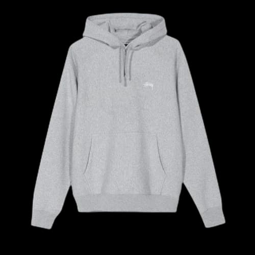 Stussy Logo Hood 'Grey Heather'
