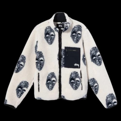 Stussy Mask Jacquard Sherpa 'Natural'