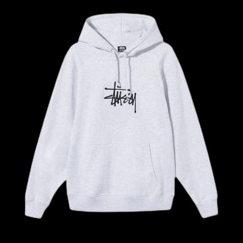 Stussy Basic Applique Hood 'Ash Heather'