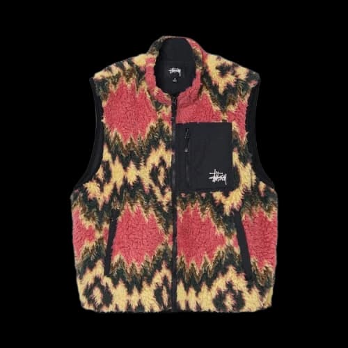 Stussy Fillmore Sherpa Vest 'Mustard'