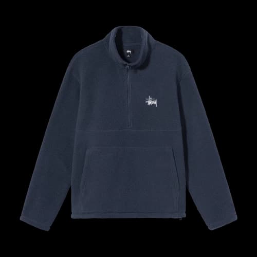 Stussy Half Zip Mock 'Navy'