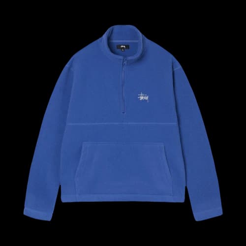 Stussy Half Zip Mock Neck 'Periwinkle'