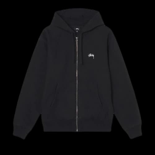 Stussy Stock Logo Zip Hood 'Black'