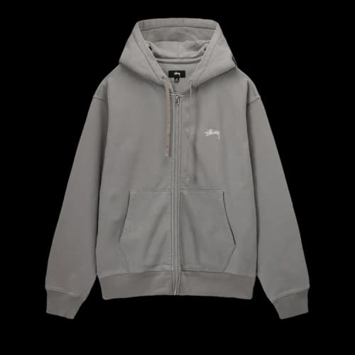 Stussy Stock Logo Zip Hoodie 'Sand'