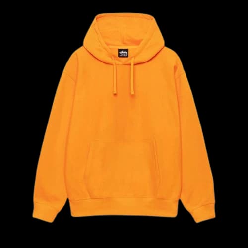 Stussy Back Appliqué Hoodie 'Tangerine'