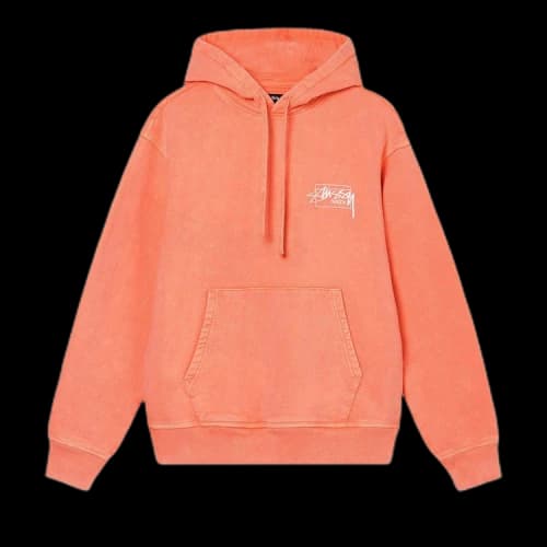 Stussy Dyed Stussy Designs Hoodie Peach