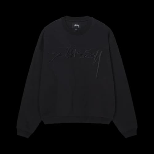Stussy Relaxed Smoothstock Crew 'Black'