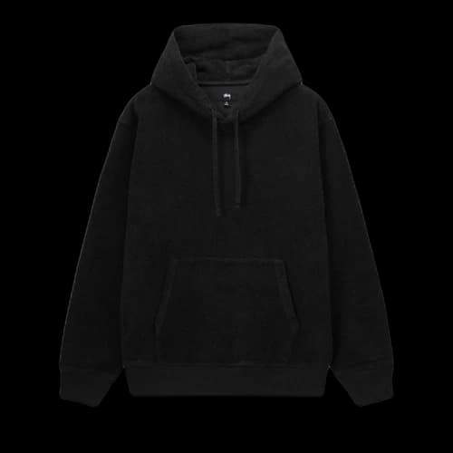 Stussy Inside Out Fleece Hoodie Black