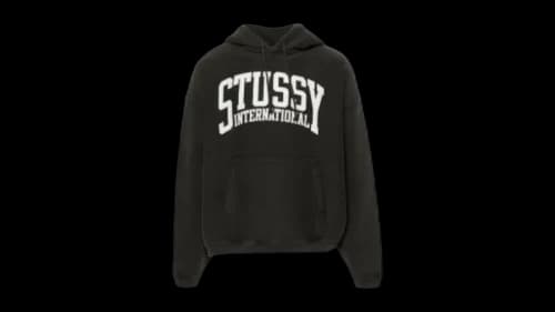 Stussy Intl Relaxed Hoodie Washed Black