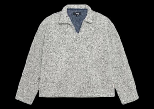 Stussy Wool Blend Sherpa Pullover Cloud