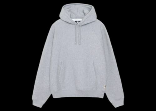 Stussy Fleece Raglan Hoodie Grey Heather