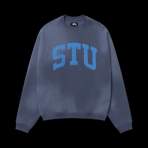 Stussy Stu Appliqué Crew 'Blue'