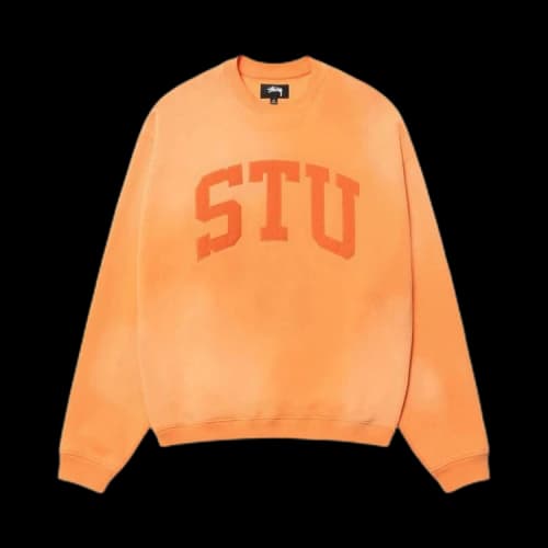 Stussy Stu Appliqué Crew 'Orange'