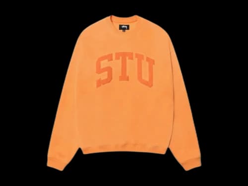 Stussy Stu Relaxed Crew Orange