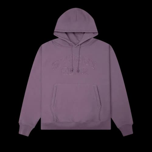 Stussy Gear Applique Hoodie 'Purple'