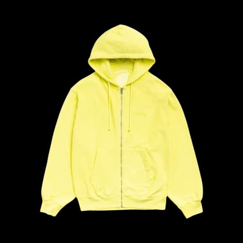 Stussy Lightweight Terry Zip Hoodie 'Yellow'