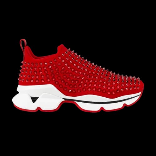 Christian Louboutin Spike Sock 'Red' (Women's)
