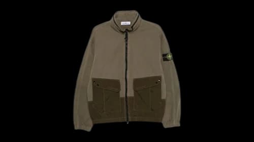 Stone Island Zip Thru Jacket Military Green