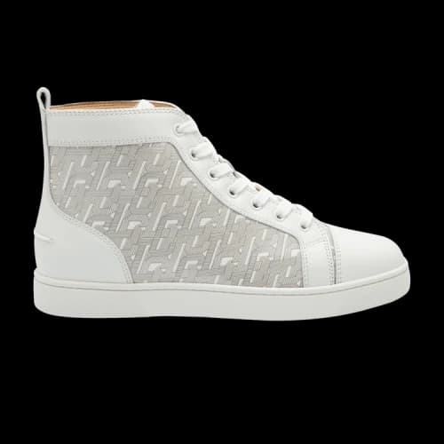 Christian Louboutin Louis Flat High 'Art Deco - White'