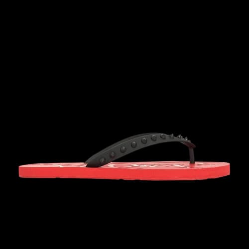 Christian Louboutin Loubi Flip Flat 'Black Red'