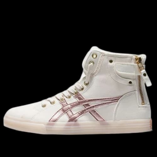 ASICS Double Clutch Fleece Retro High Board Shoe Milk White/Gold (Women's)