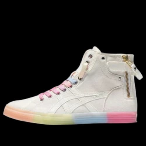 ASICS Double Clutch Milk White Retro Casual High Board Shoe 'White Pink' (Women's)