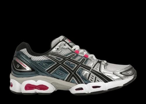 ASICS Gel-Nimbus 9 White Pink Glo Teal (Women's)