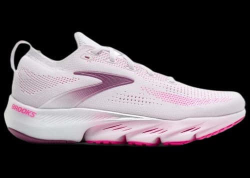 Brooks Glycerin Flex White Cyber Pink Argyle (Women's)
