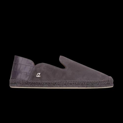 Christian Louboutin Logo-Plaque Detail Espadrilles 'Smoky'