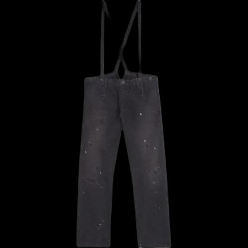 Visvim Travailler Braces Pants DMGD 'Black'