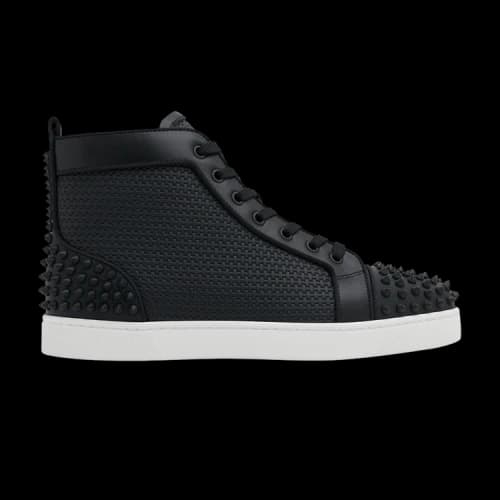 Christian Louboutin Louis Flat Calf Spikes High 'Black Matte'