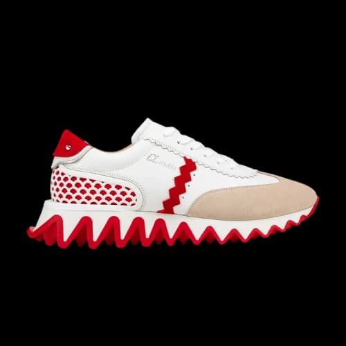 Christian Louboutin Loubishark Flat 'White Red'
