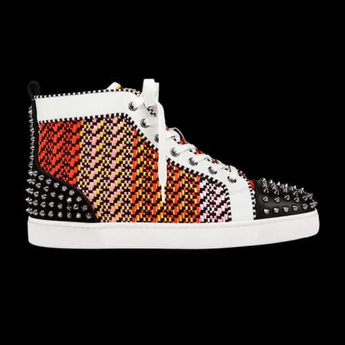 Christian Louboutin Lou Spikes 2 High 'Raffia'